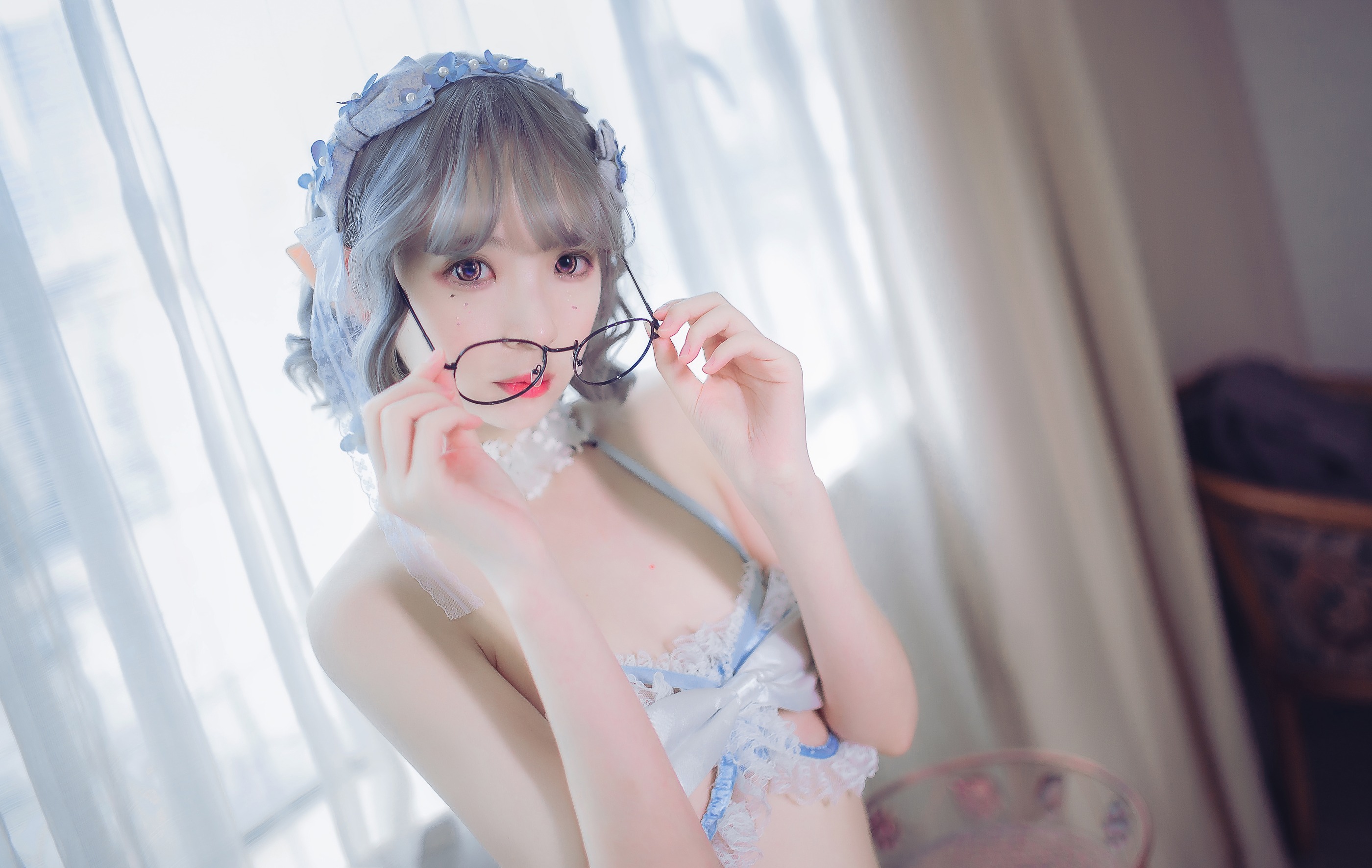 图片[1]-疯猫ss – NO.029 蓝色精灵 [30P]-XikXak